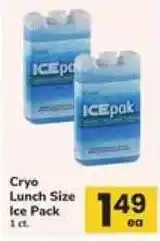 Safeway Icepak cryo lunch size ice pack offer