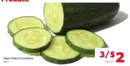 Family Fare Super Select Cucumbers offer