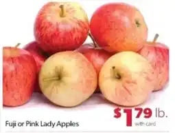 Family Fare Fuji or Pink Lady Apples offer