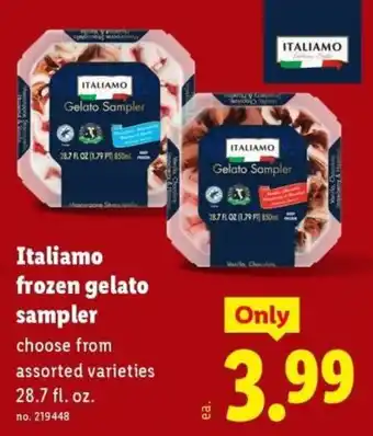 Lidl Italiamo frozen gelato sampler offer