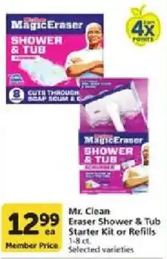 Vons Mr. Clean Magic Eraser Shower & Tub Starter Kit or Refills offer