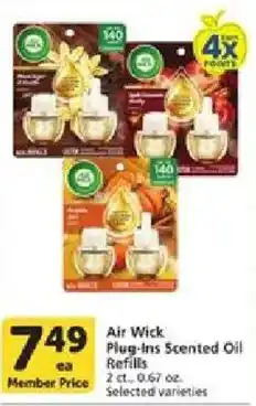Vons Air Wick Plug-Ins Scented Oil Refills offer