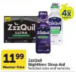 Vons ZzzQuil Nighttime Sleep Aid offer