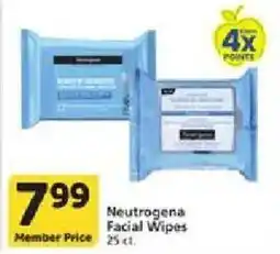 Vons Neutrogena Facial Wipes offer