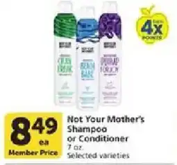 Vons Not Your Mother's Shampoo or Conditioner offer
