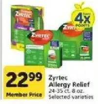 Vons Zyrtec Allergy Relief offer