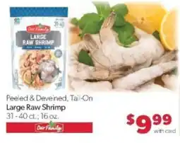Family Fare Our Family Large Raw Shrimp offer