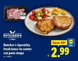 Lidl Butcher's Specialty fresh bone-in center cut pork chops offer
