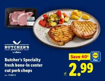 Butcher's Specialty fresh bone-in center cut pork chops