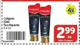 Vons Colgate Kids Toothpaste offer