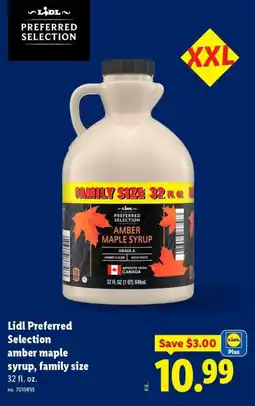 Lidl Lidl preferred selection amber maple syrup offer