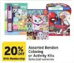 Vons Bendon Coloring or Activity Kits offer