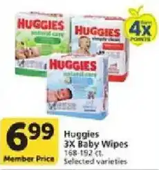 Vons Huggies 3X Baby Wipes offer