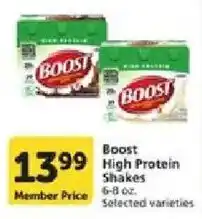 Vons Boost High Protein Shakes offer