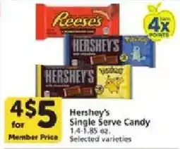 Vons Hershey's Single Serve Candy offer