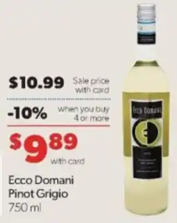 Family Fare Ecco Domani Pinot Grigio offer