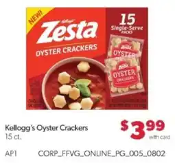 Family Fare Kellogg's Oyster Crackers offer