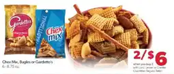 Family Fare Cheex Mix, Bugles or Gardetto's offer