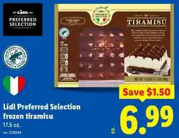 Lidl Lidl preferred selection frozen tiramisu offer