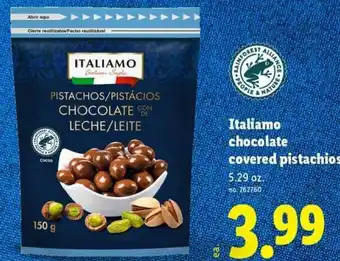 Lidl Italiamo chocolate covered pistachios offer