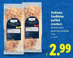 Lidl Italiamo sardinian puffed crackers offer