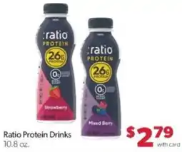 Family Fare Ratio Protein Drinks offer
