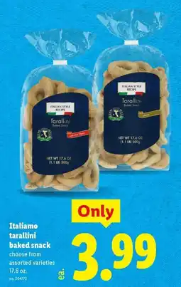 Lidl Italiamo tarallini baked snack offer