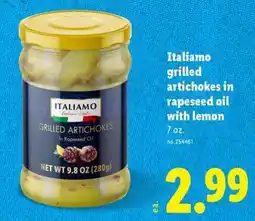 Lidl Italiamo grilled artichokes in rapeseed oil with lemon offer
