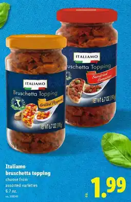 Lidl Italiamo bruschetta topping offer