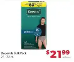 Family Fare Depend underwear offer