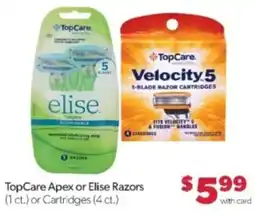 Family Fare TopCare Apex or Elise Razors offer