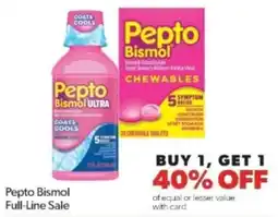 Family Fare Pepto Bismol Full-Line Sale offer