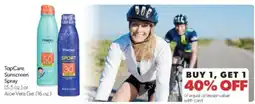 Family Fare TopCare Sunscreen Spray or Aloe Vera Gel offer