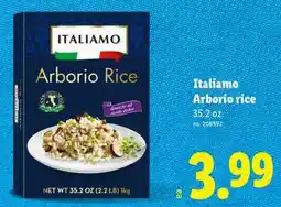 Lidl Italiamo arborio rice offer