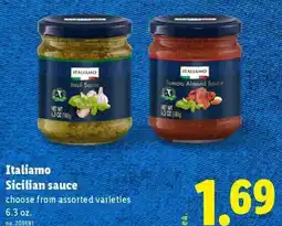 Lidl Itali amo sicilian sauce offer
