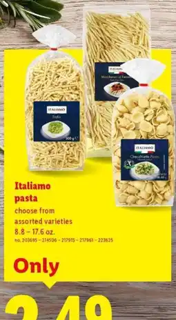 Lidl Itali amo pasta offer