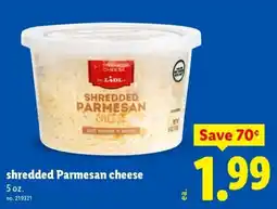 Lidl Lidl shredded parmesan cheese offer