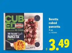 Lidl Beretta cubed pancetta offer