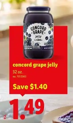 Lidl Concord grape jelly offer