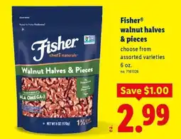 Lidl Fisher walnut halves & pieces offer