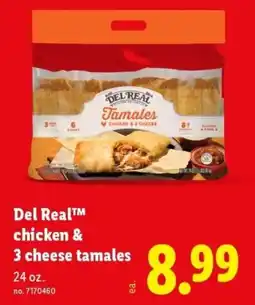 Lidl Del Real chicken & 3 cheese tamales offer