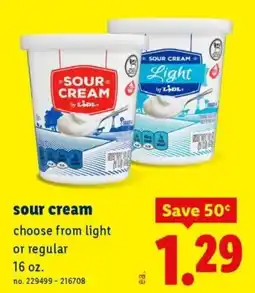 Lidl Sour Cream by Lidl offer
