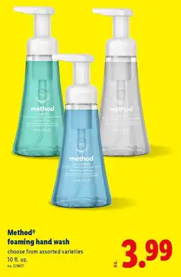 Lidl Method foaming hand wash offer