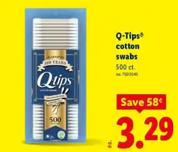 Lidl Q-tips cotton swabs offer