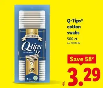 Lidl Q-tips cotton swabs offer