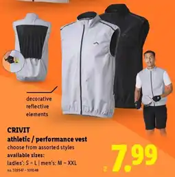 Lidl Crivit athletic / performance vest offer