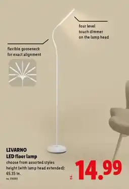 Lidl Livarno LED floor lamp offer