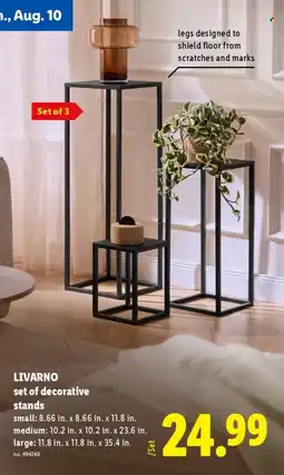 Lidl Livarno set of decorative stands offer