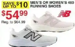 Dunham's Sports New Balance men's or women's 460 running shoes offer