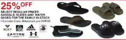 Dunham's Sports Select Regular Priced Sandals, Slides and Water Shoes for the Family in Stock offer